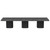 Dusk 3 51'' Dining Table (Set Of 3) Concrete Look/Black 5603449613258