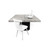 Dusk 51" Dining Table Concrete Look/Pure Black 5603449613234