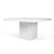 Dusk 51" Dining Table High Gloss White 5603449612602