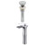 Deck Mount CUPC Approved Stainless Steel Faucet Set In Chrome Color - Overflow Drain Included (AI-23441)