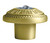 1.25" W Round Stainless Steel Cabinet Knob In Gold Color (AI-21399)