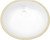 19.5" W CUPC Oval Undermount Sink Set In White - Chrome Hardware (AI-22927)