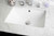 18.25" W CUPC Rectangle Undermount Sink Set In White - Chrome Hardware (AI-22891)