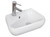 17.5" W Above Counter White Vessel Set For 1 Hole Left Faucet (AI-26287)