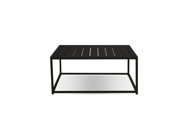 Coffee Table Tofino Black Aluminum Frame WCOTOFIALUMBLACK