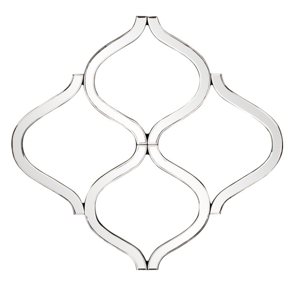 Interlocking Mirrored Curved Shapes With Beveled Edge (383718)