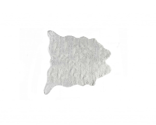 0.8" X 60" X 51" Acrylic Plush, Polyester Grey Rug (358153)