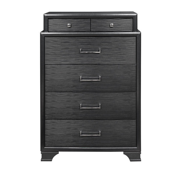 Grey Chest With 6 Drawers (384058)
