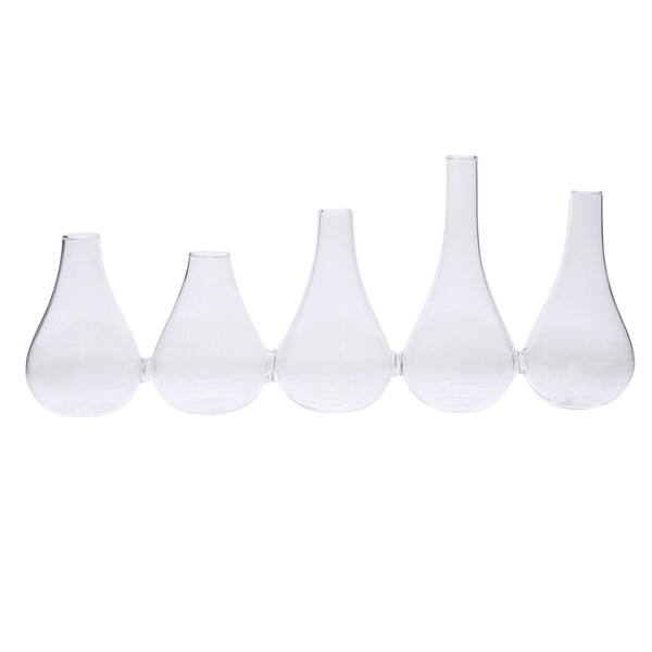 Quintuplet Set Of Five Joined Glass Vases (384129)