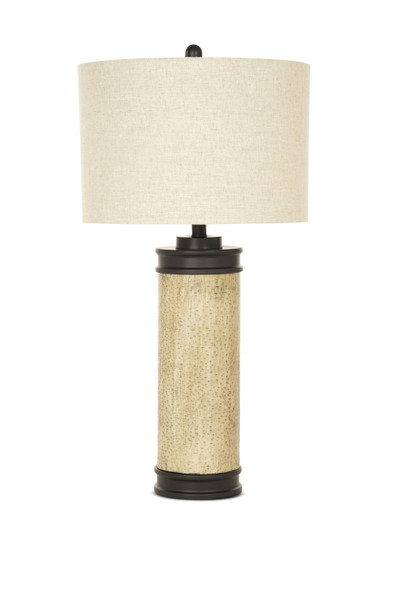 (Set Of 2) Rustic Cork Look Burnished Brown Table Lamp (384400)