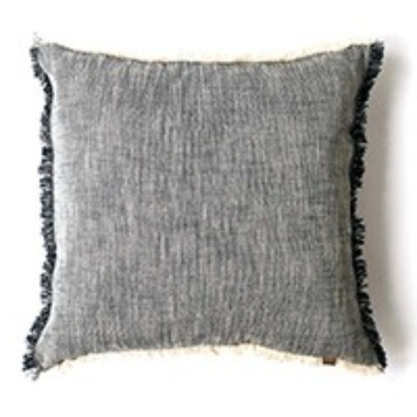 (Set Of 2) Navy Blue Soft Chambray Accent Pillows (384425)