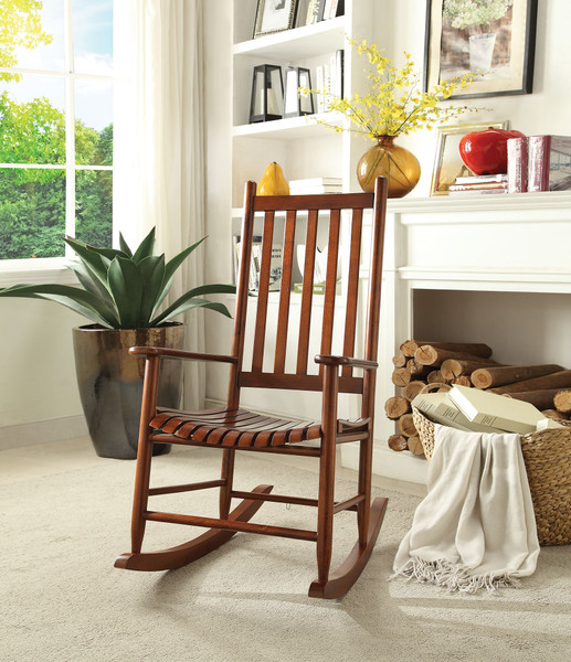 Rocking Chair, Cherry Oak - Rubber Wood Cherry Oak (285718)