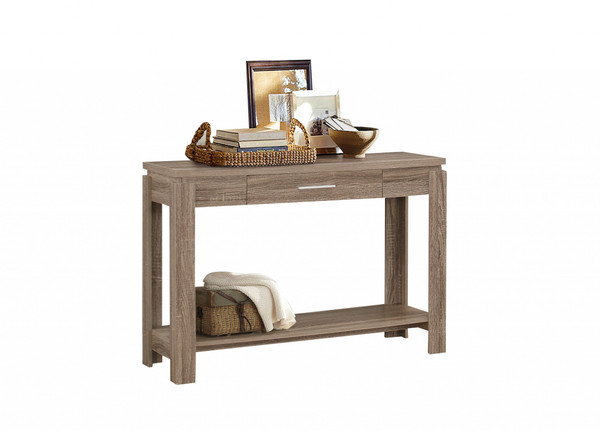 Sofa Table, Dark Taupe - Particle Board W/Paper Ve Dark Taupe (286598)