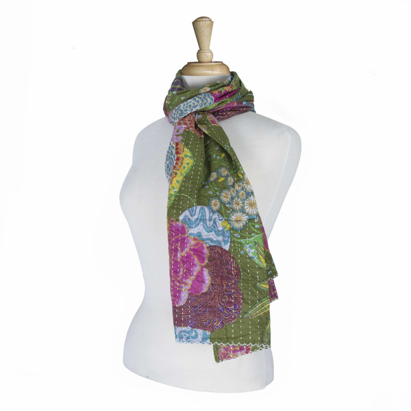 18" X 72" 100% Cotton Multicolor Scarf (358009)