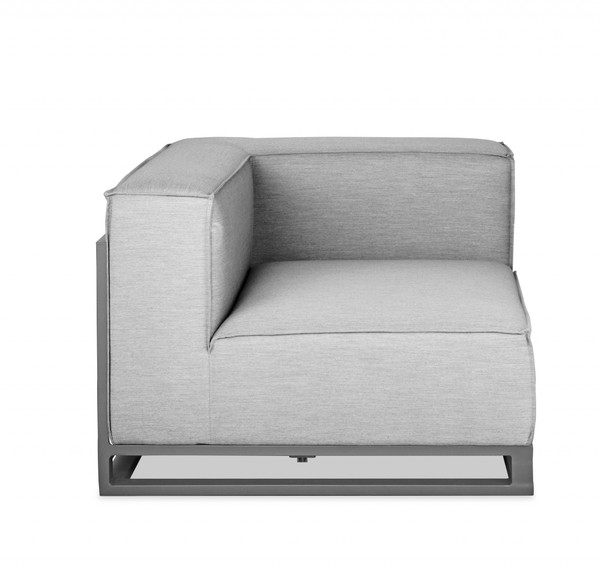 41" X 41" X 29" Grey Aluminum Chair (372072)
