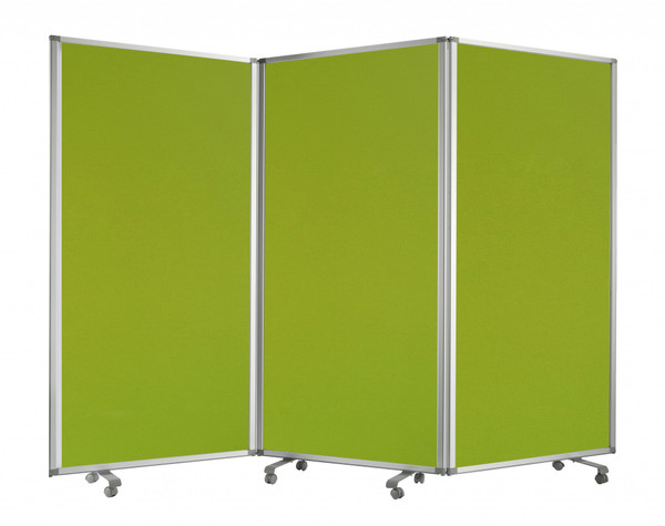 106" X 1" X 71" Green, Metal And Fabric - Screen (348667)