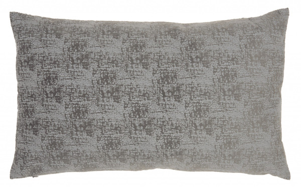 Slate Gray Distressed Gradient Lumbar Pillow (386155)