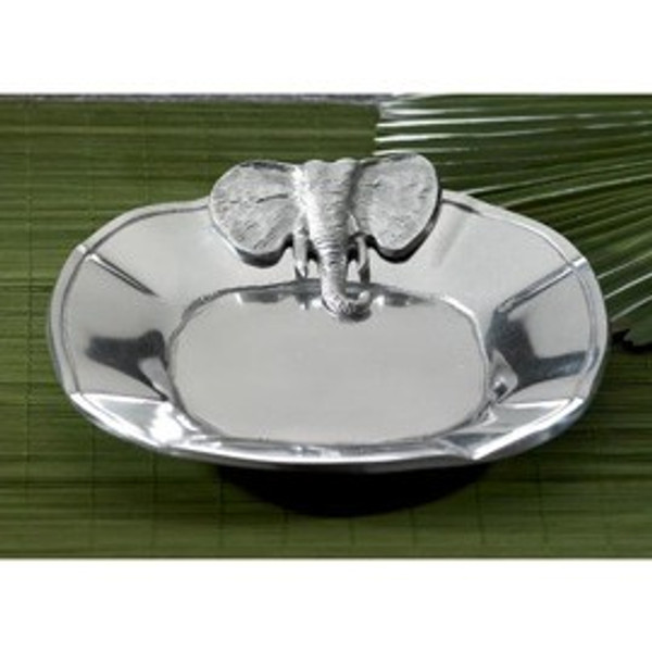 Shiny Silver Elephant Serving Tray (388588)