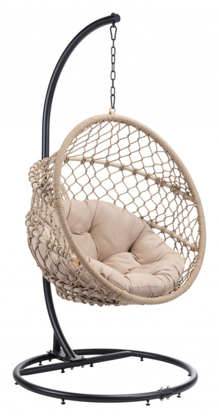 Rope Weave Beige Hanging Chair (392016)