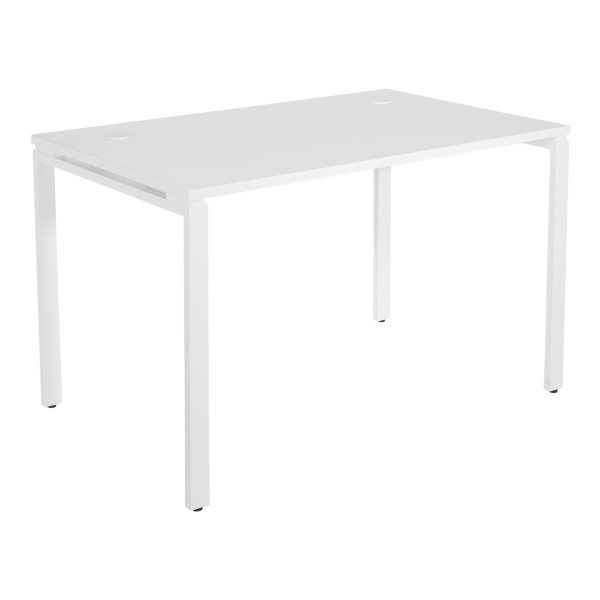 48"W White Writing Desk - White (PRD3048D-WH)