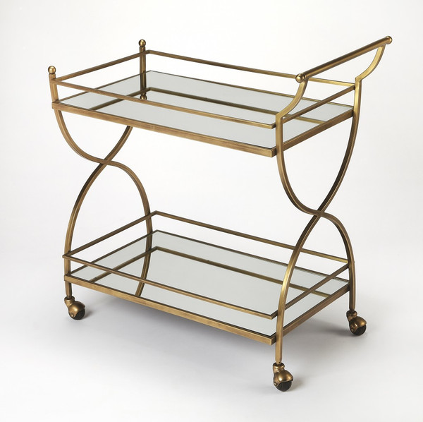 Antique Gold Bar Cart (388945)