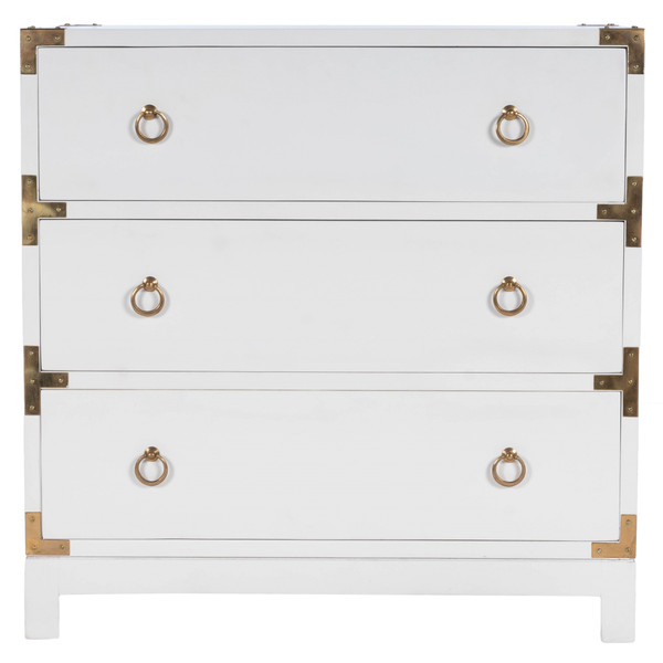 Forster Glossy White Campaign Chest (389785)