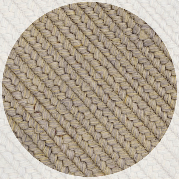 10" x 10" Sample Biscuit Ultra Durable Braided Rug (621665)