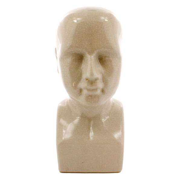 White Ceramic Bust Sculpture (390127)