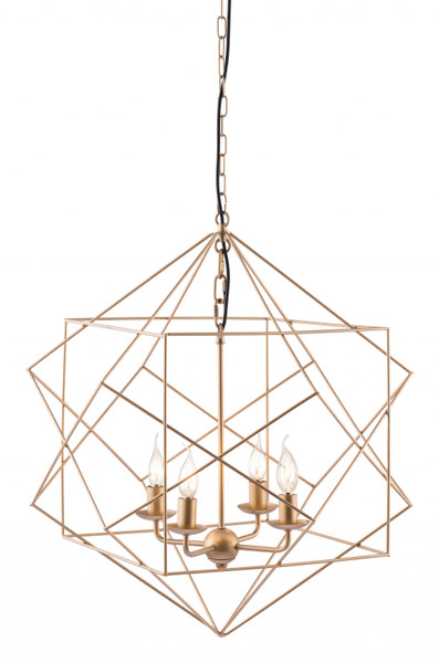 Gold Modern Geo Chandelier (391891)