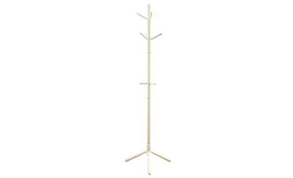 16.25" X 16.25" X 69" White, Solid Wood - Coat Rack (332668)