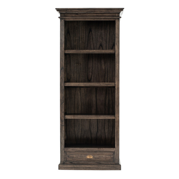 Black Wash Bookcase With One Drawer (397666)