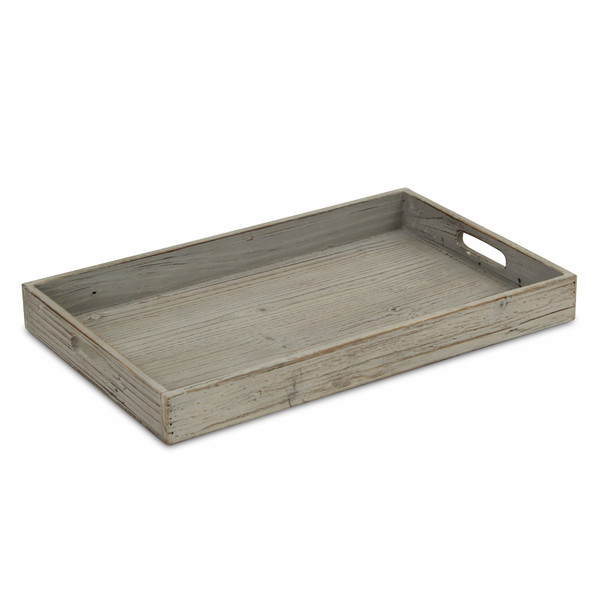 Minimalist Gray Wooden Tray (399619)