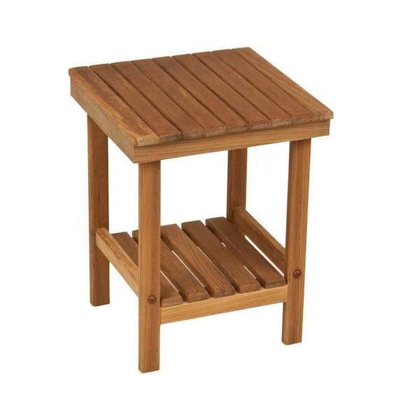 16" Grand Resort Teak Compact Shower Stool (402222)