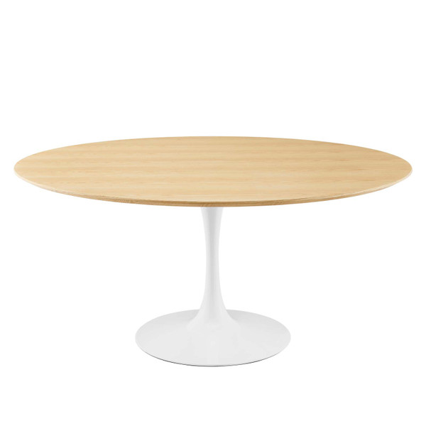 Lippa 60" Dining Table - White Natural EEI-5176-WHI-NAT