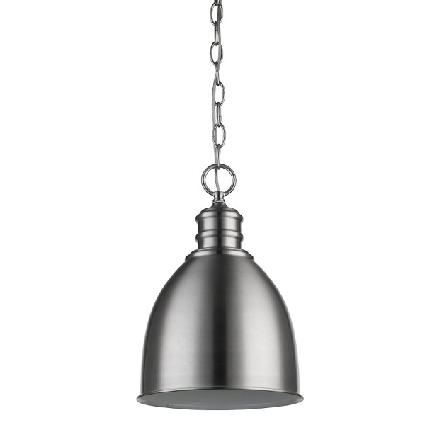Minimalist Silver Metal Pendant Hanging Light (398099)