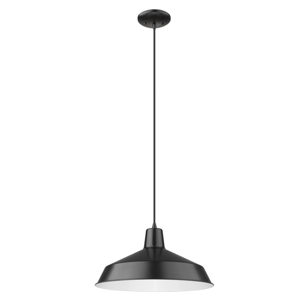 Industrial Matte Black Hanging Light (398234)