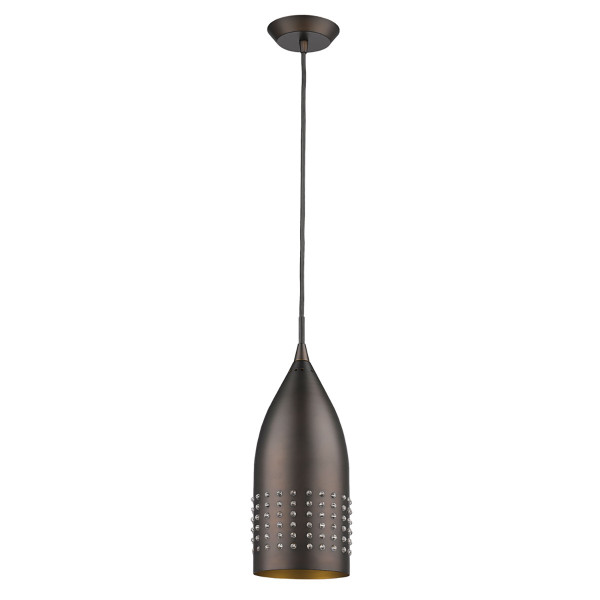 Bronze Hanging Light With Glass Studs (398241)