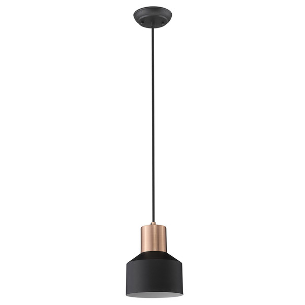 Matte Black And Rose Gold Pendant Hanging Light (398322)