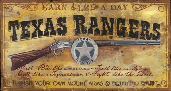 Vintage Texas Rangers Shotgun Wall Decor (401595)