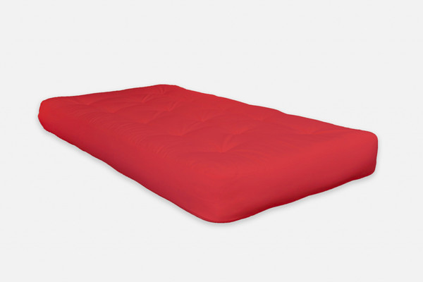 8" Red Double Poly Single Foam Futon Queen Mattress (415730)