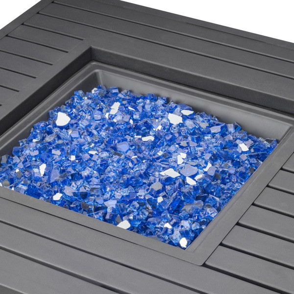 Premium Crystal Blue Decorative Fire Pit Glass (416244)