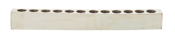 Distressed White 12 Hole Sugar Mold Candle Holder (416253)