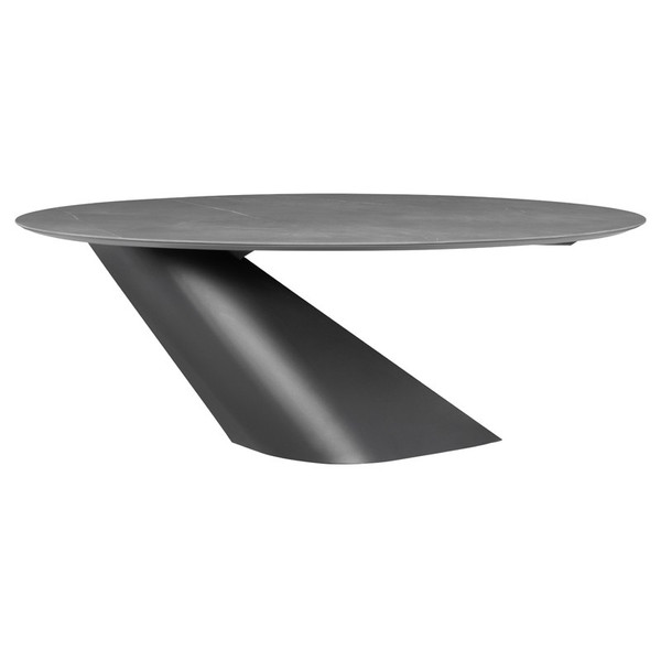 Oblo Dining Table - Grey/Titanium (HGNE280)