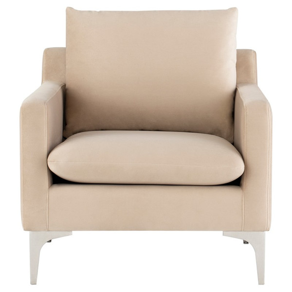 Anders Occasional Chair - Nude/Silver (HGSC438)
