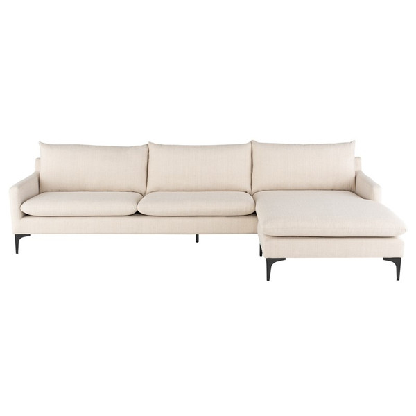 Anders Sectional - Sand/Black (HGSC486)