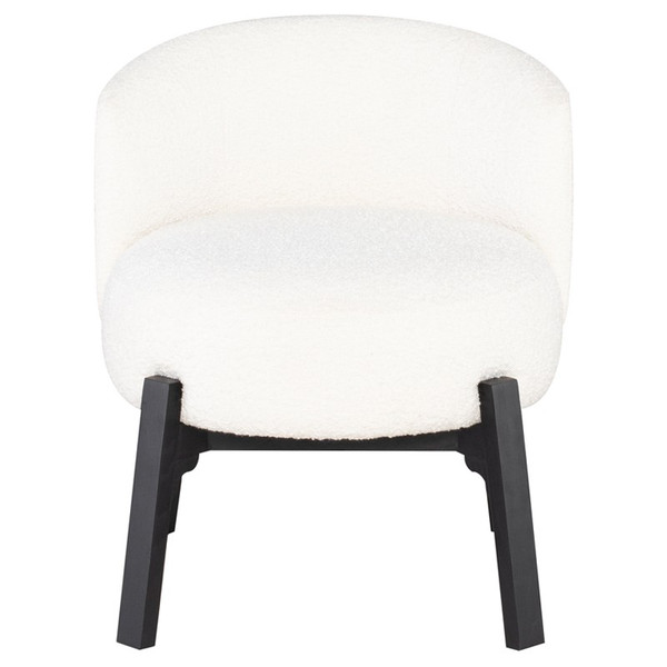 Adelaide Dining Chair - Buttermilk Boucle/Black (HGSN171)