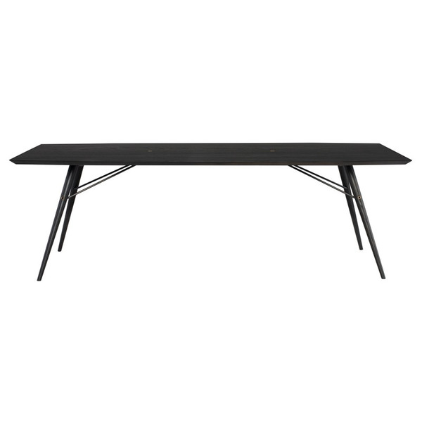 Piper Dining Table - Ebonized/Brass (HGSR721)