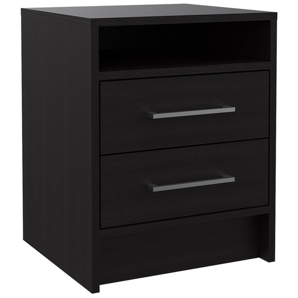 Light And Dark Oak Two Drawer Nightstand (453290)