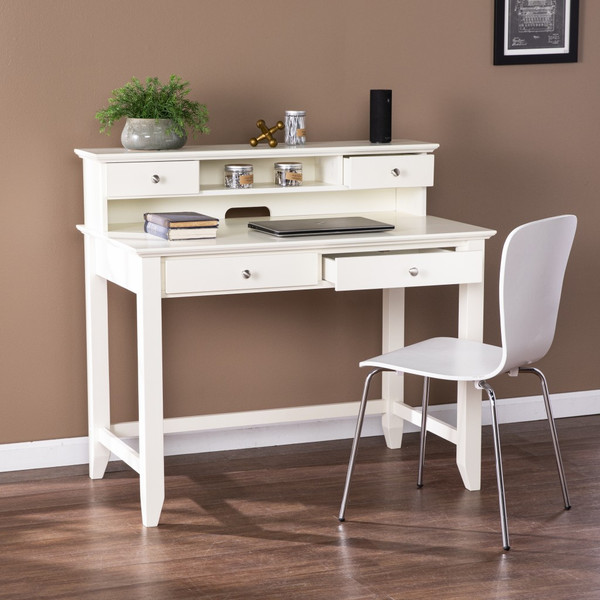 Creamy White Secretary Writing Or Computer Desk (402015)