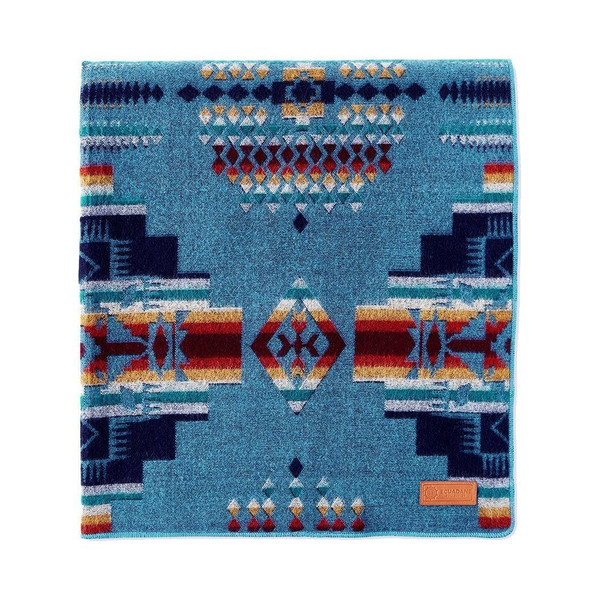 Under The Sea Blue Tribal Print Throw Blanket (470425)